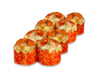 Запеченный с королевской креветкой