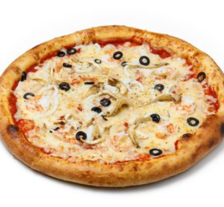 Пицца с морепродуктами