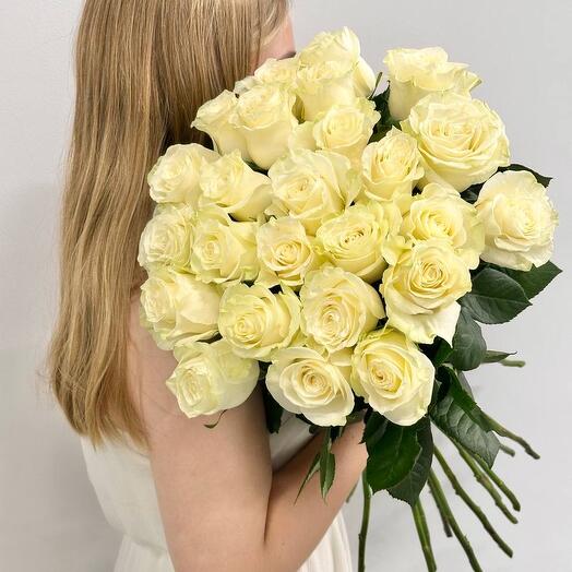 Букет из 25 премиальных эквадорских роз