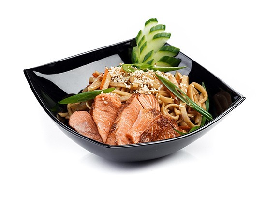 WOK c лососем