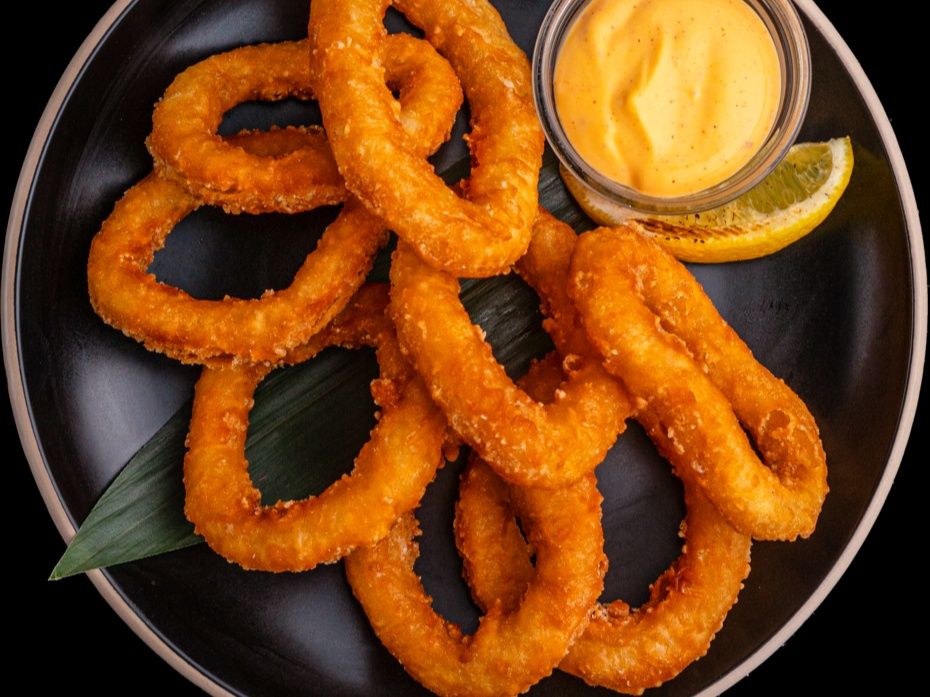 Кольца кальмаров в кляре