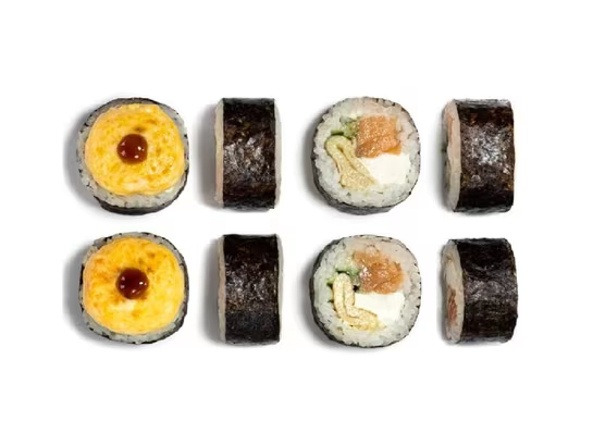 Запечённый ролл Мидори с лососем