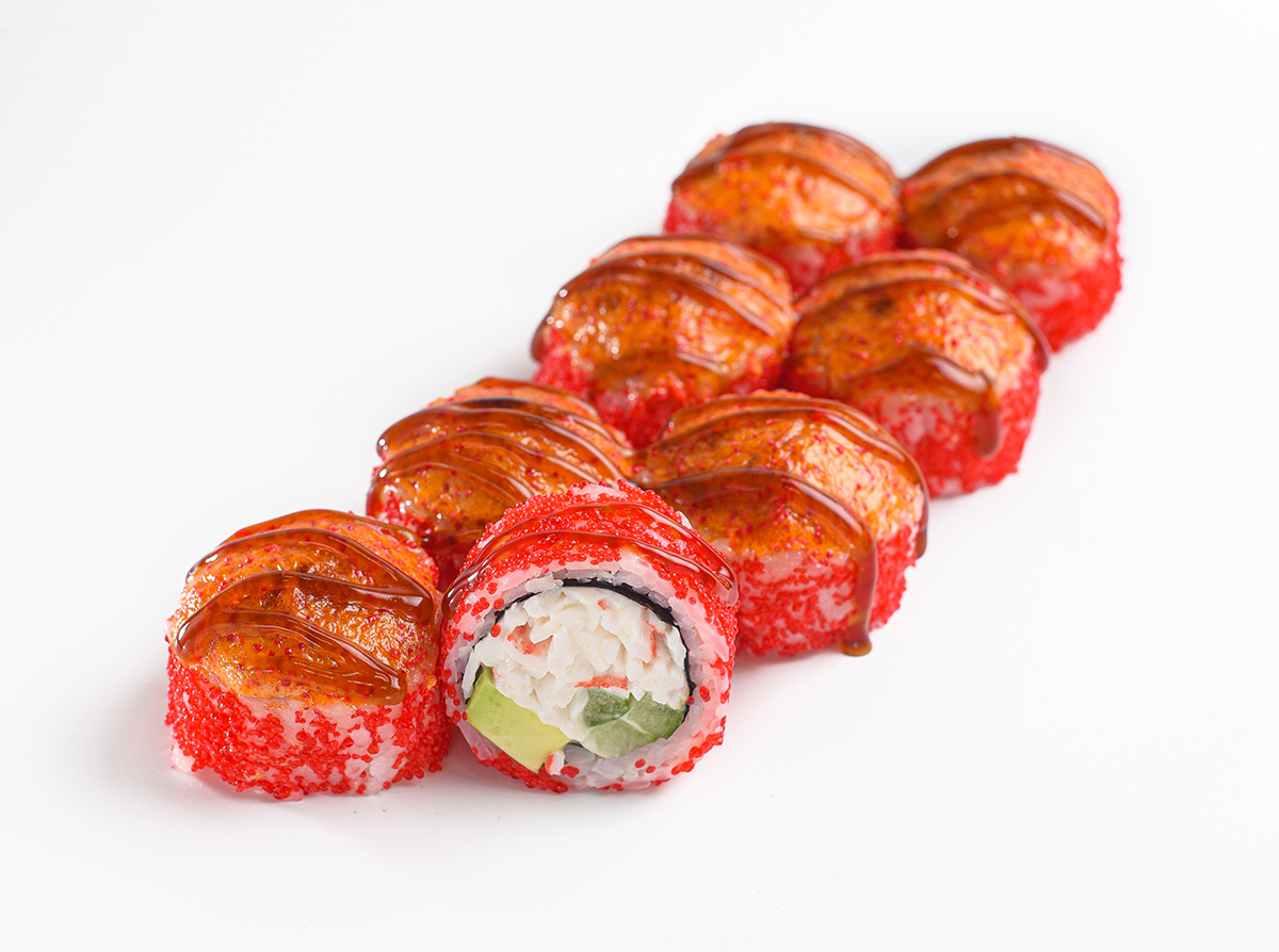 Запеченная калифорния с крабом