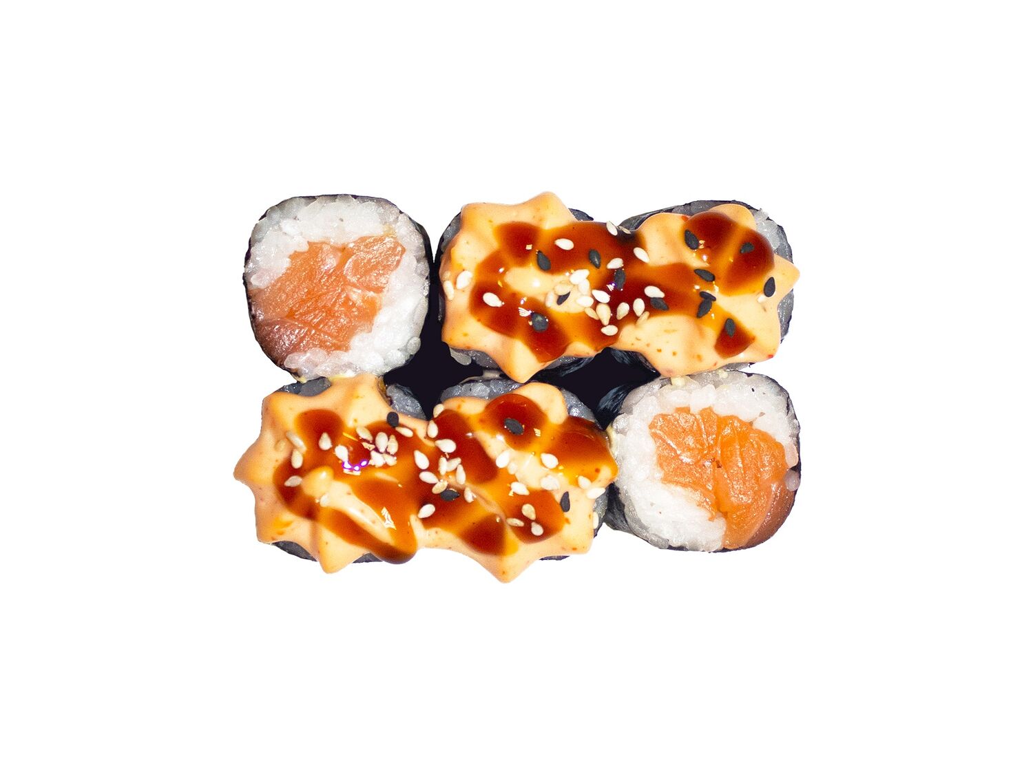 Маки запеченный Спайси с лососем