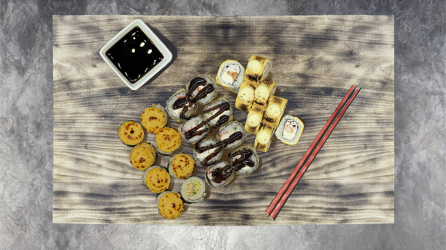 Морское изобилие (соус грибной)