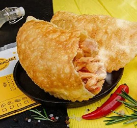 Чебурек с курицей по-азиатски