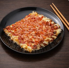 Суши-пицца с ветчиной