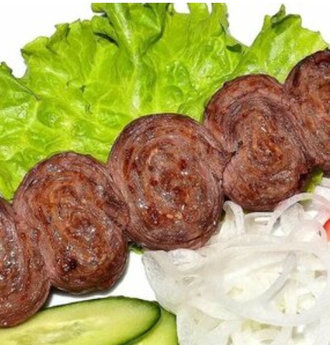 Рулет из баранины с курдюком