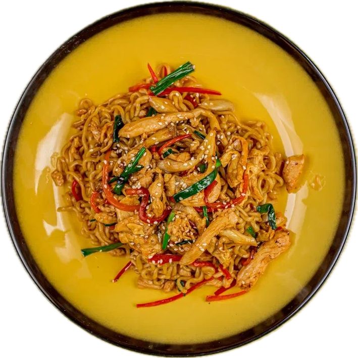 Яичная лапша с курочкой