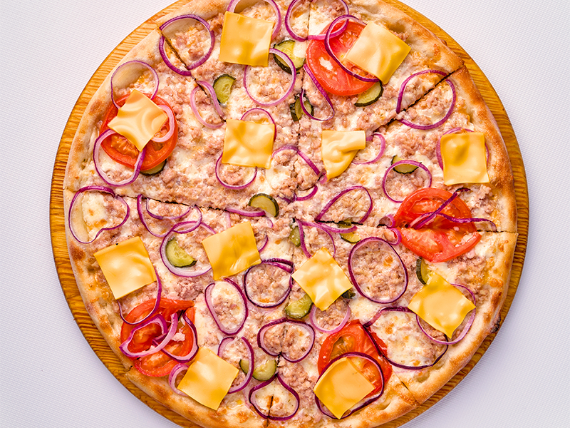 Бургер, пицца 28см