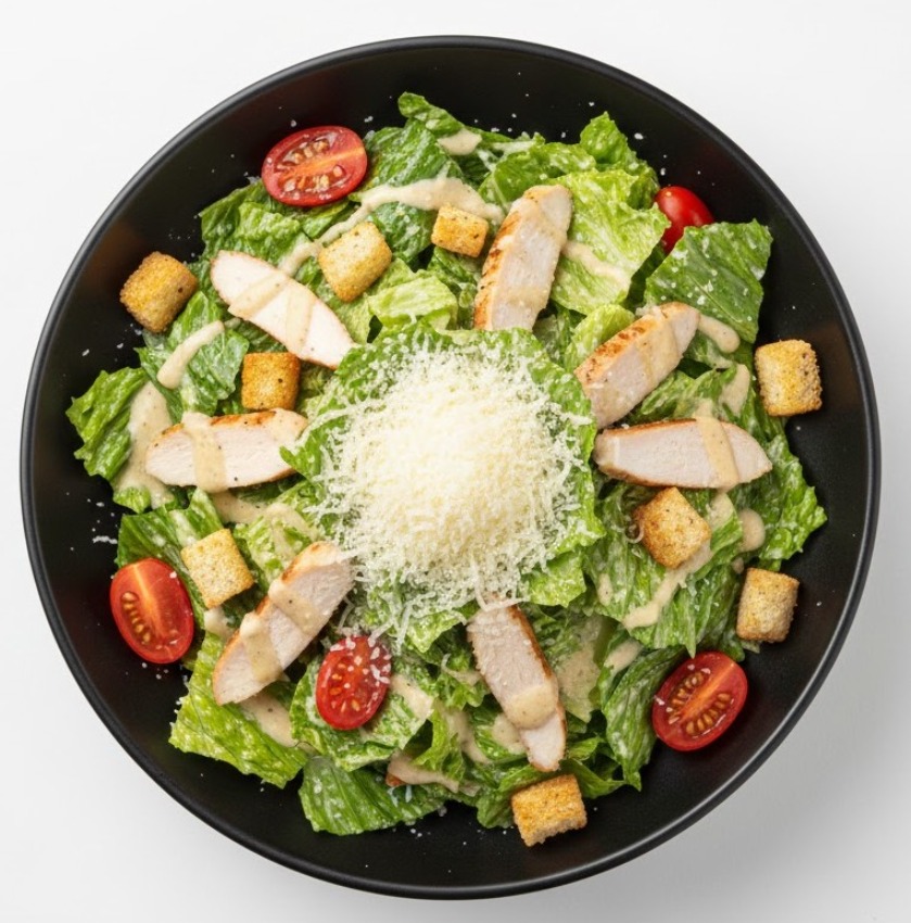 САЛАТ ЦЕЗАРЬ С КУРИЦЕЙ