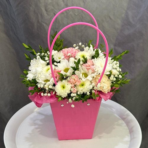 Корзина с цветами (к1772)