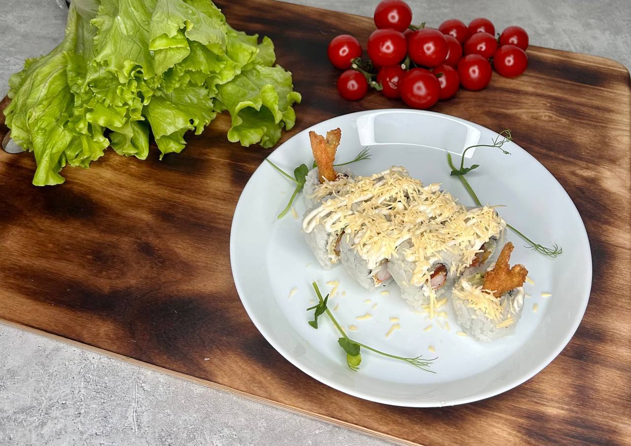 Ролл Цезарь с креветкой