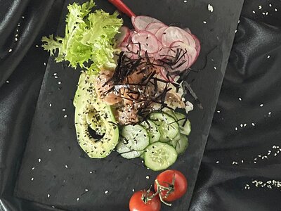 Поке с креветками