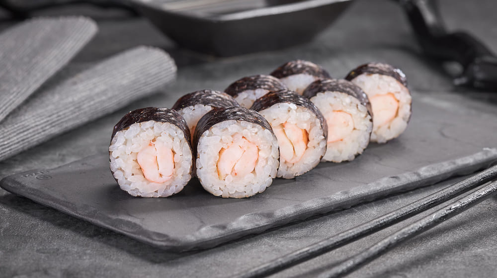 Мини ролл с креветкой