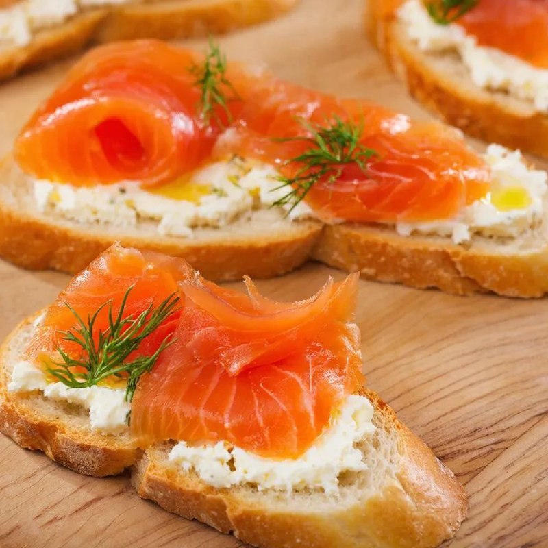 Брускетта с Кетой