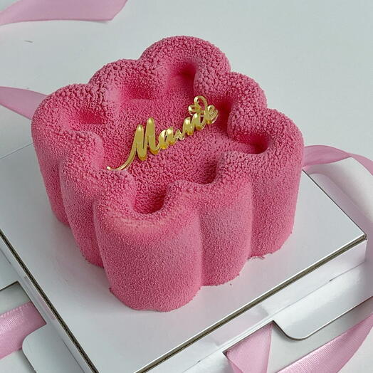 Муссовый бенто-торт «Маме, розовый» (сникерс с арахисом)