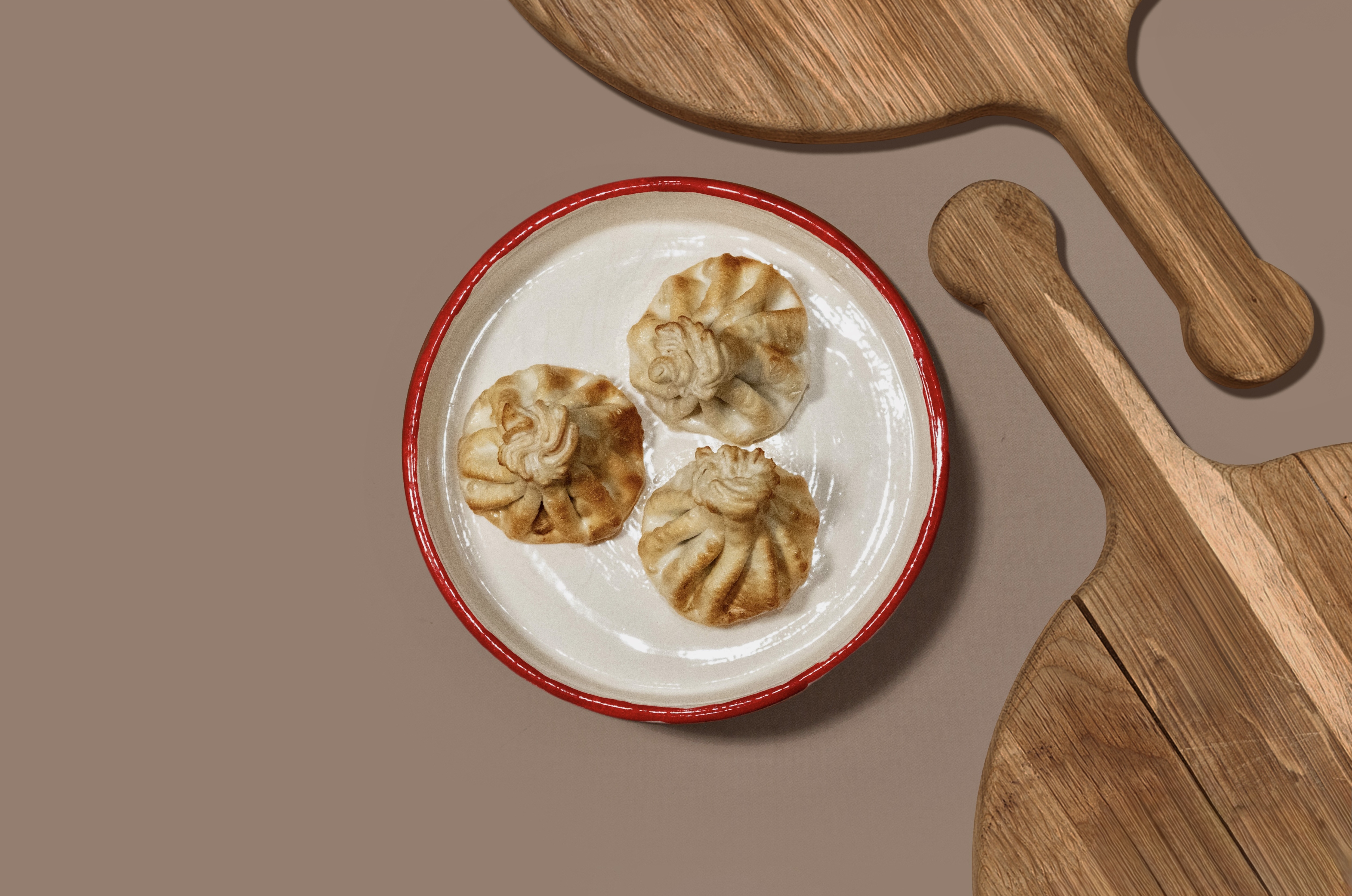 Хинкали с кроликом и трюфелем