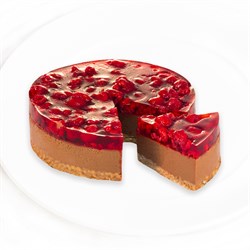 Чизкейк шоколадно-малиновый