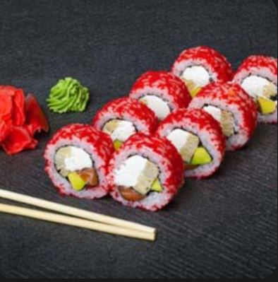 Ролл Калифорния с лососем