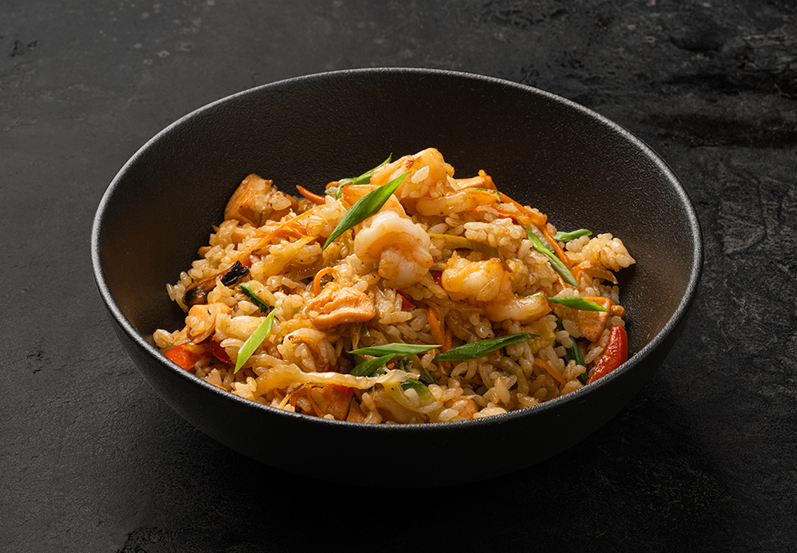 Рис с морепродуктами