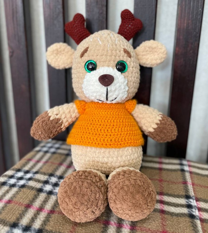 Мягка игрушка ручной работы "Оленёнок"