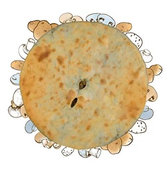 Пирог с картофелем и грибами