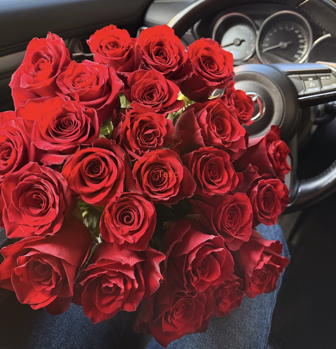 21 красная роза