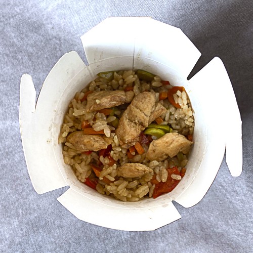 Тяхан с курицей