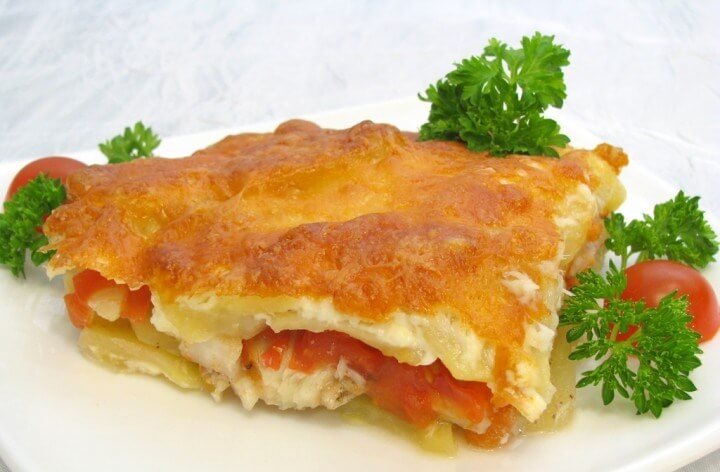 ТРЕСКА ПОМОРСКАЯ ЗАПЕЧ С КАРТОФЕЛЕМ