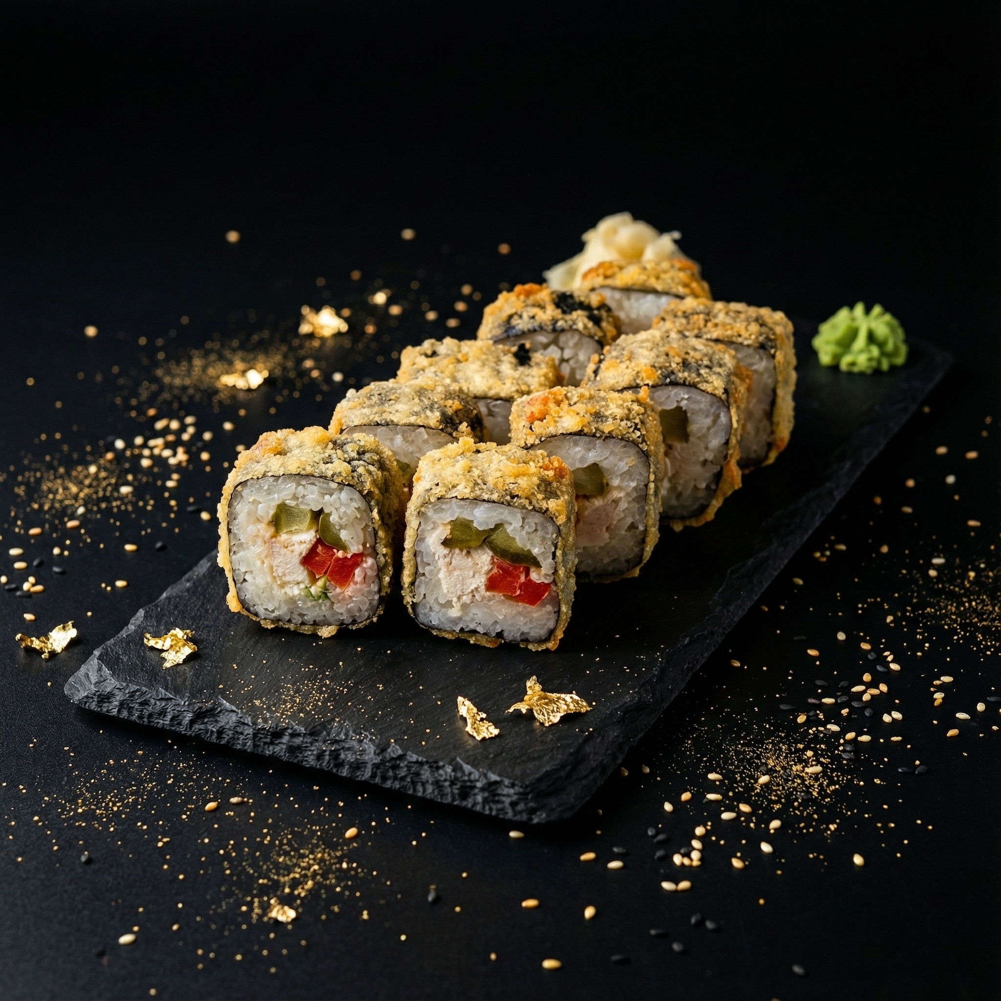 Ролл Курочка в темпуре (пикантная)