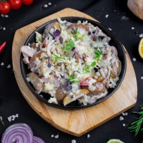 Паделла с куриной грудкой