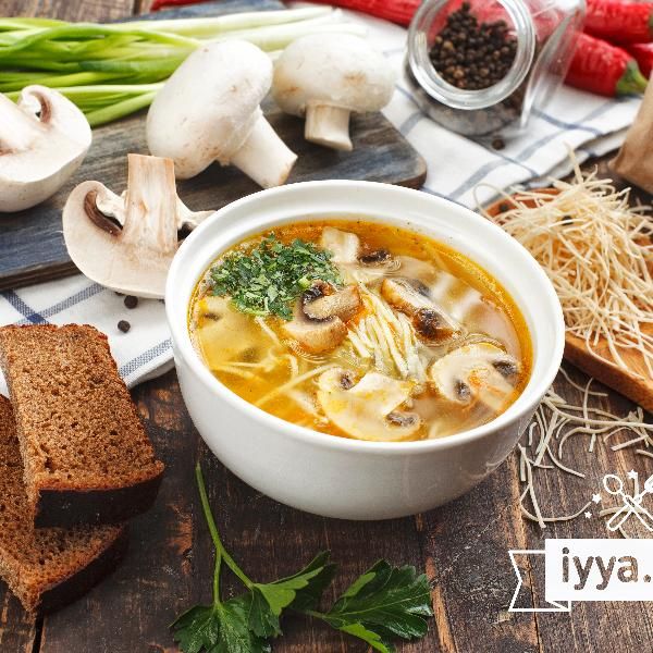 Лапша с грибами