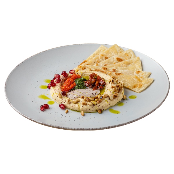 Хумус с вялеными томатами