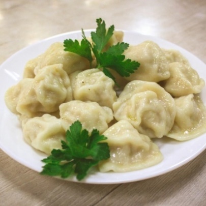 Пельмени с мясом отварные (150 гр)