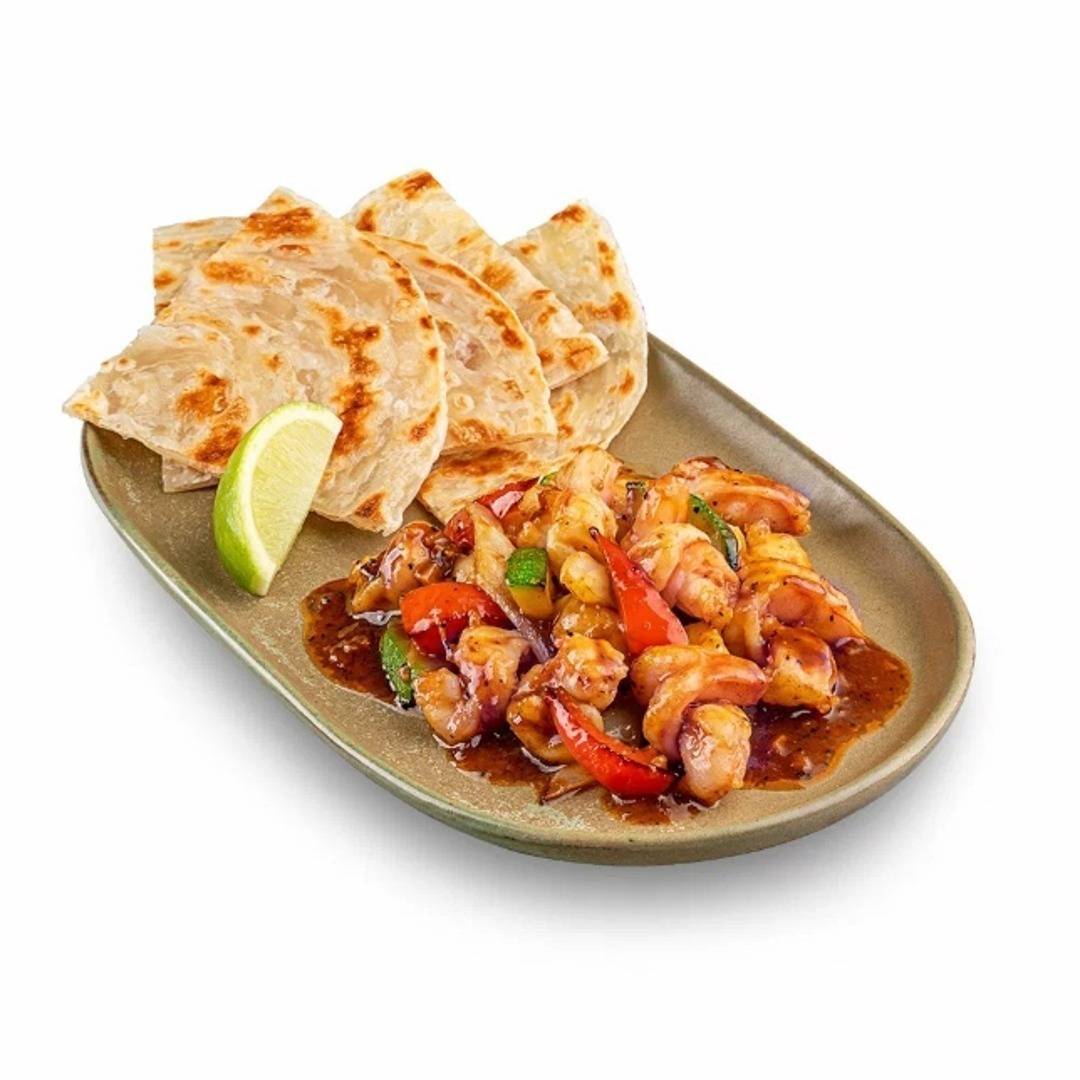 Креветки в имбирном соусе