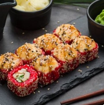 Ролл Красный кальмар запеченный