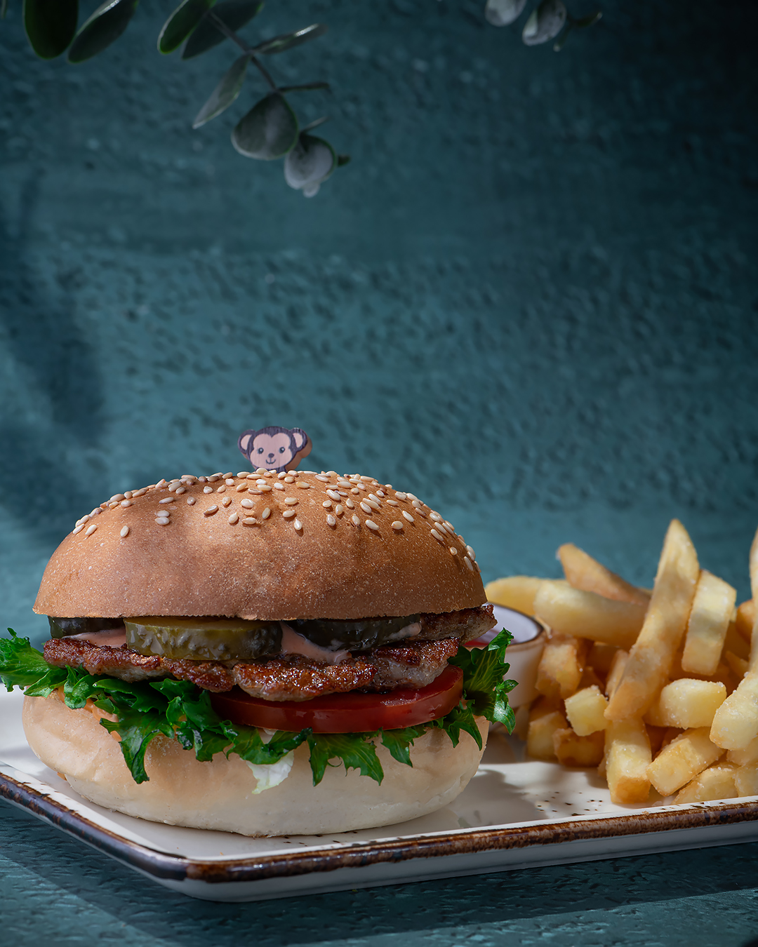 Бургер детский с картофелем фри