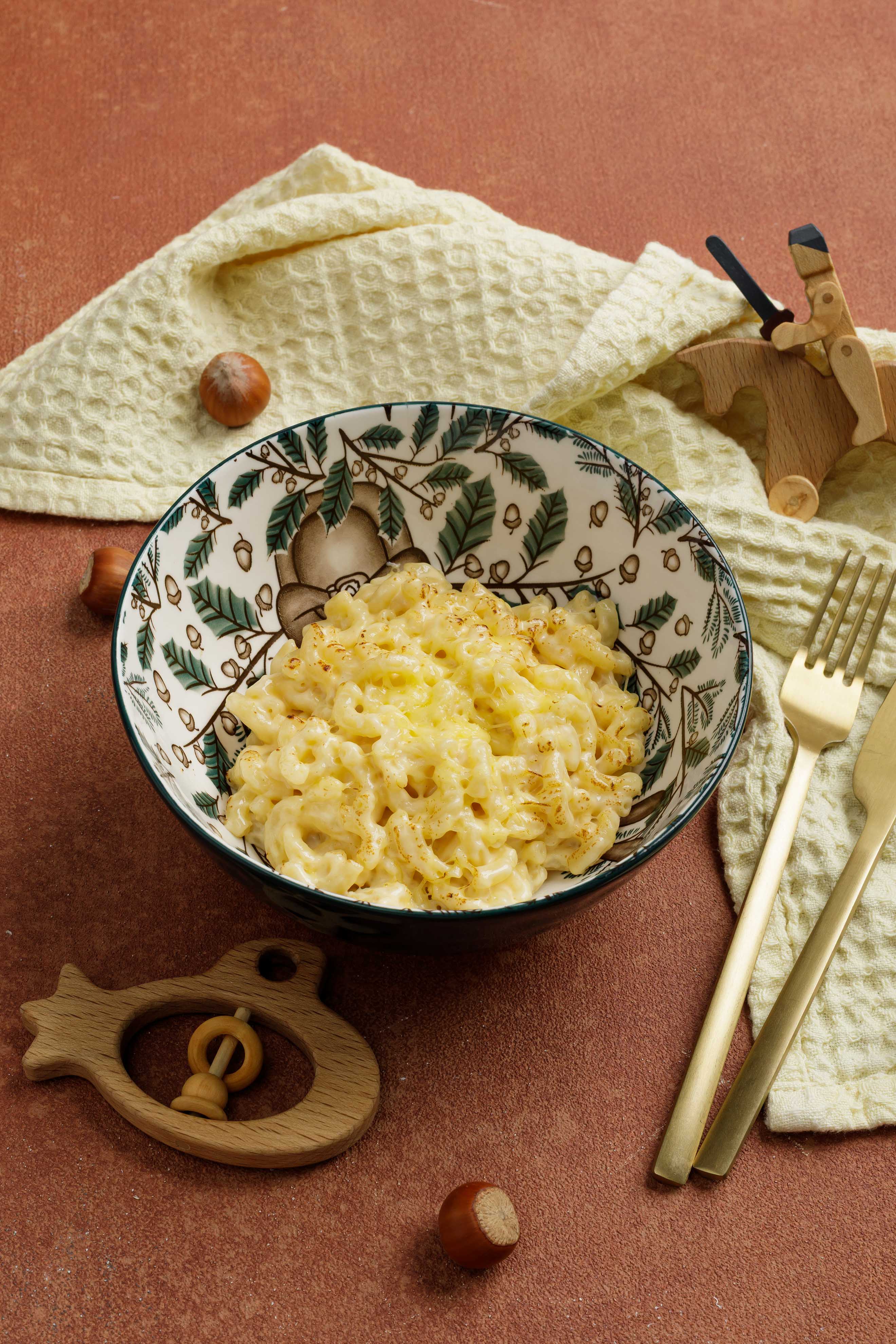 Сырные макарошки