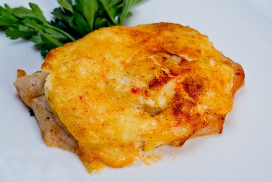 Запеченная курочка под ананасом