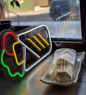 Шаверма свиная сырная