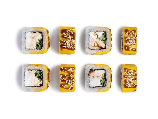 Запечённый ролл Ямайка с курицей