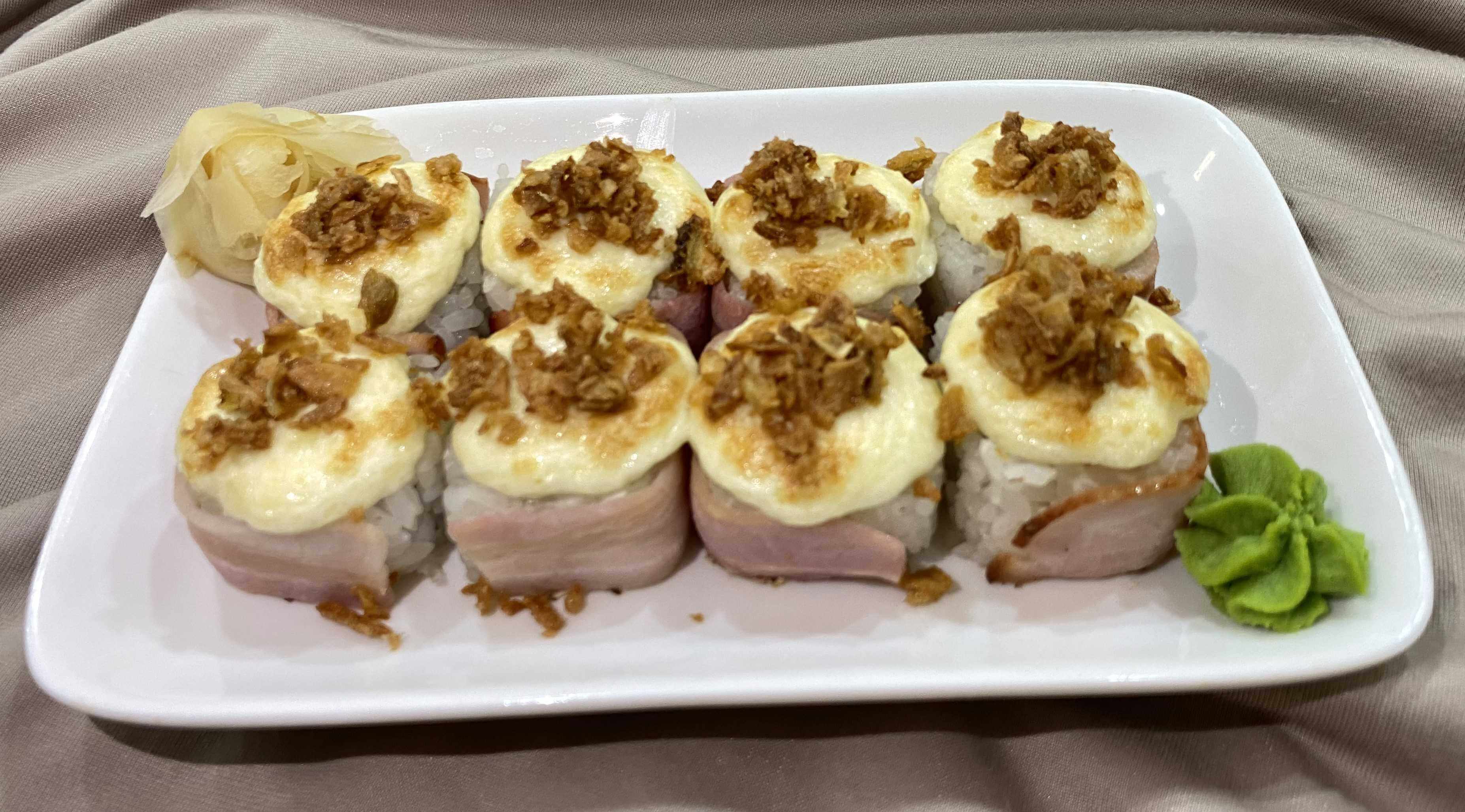 Запеченный криспи с беконом
