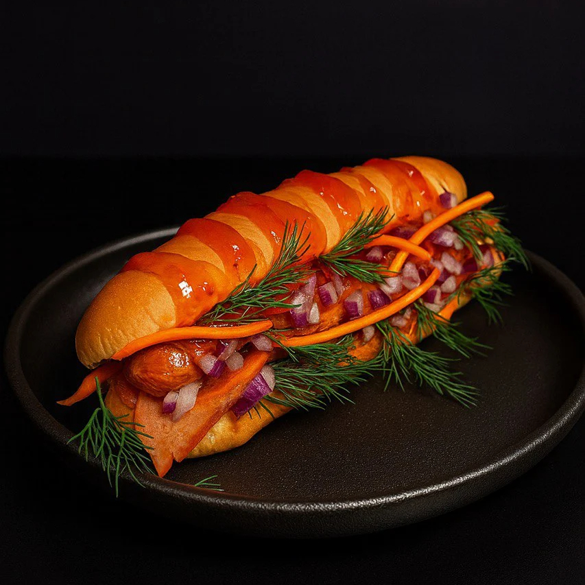 Баварский Хот- дог с сосиской из свинины