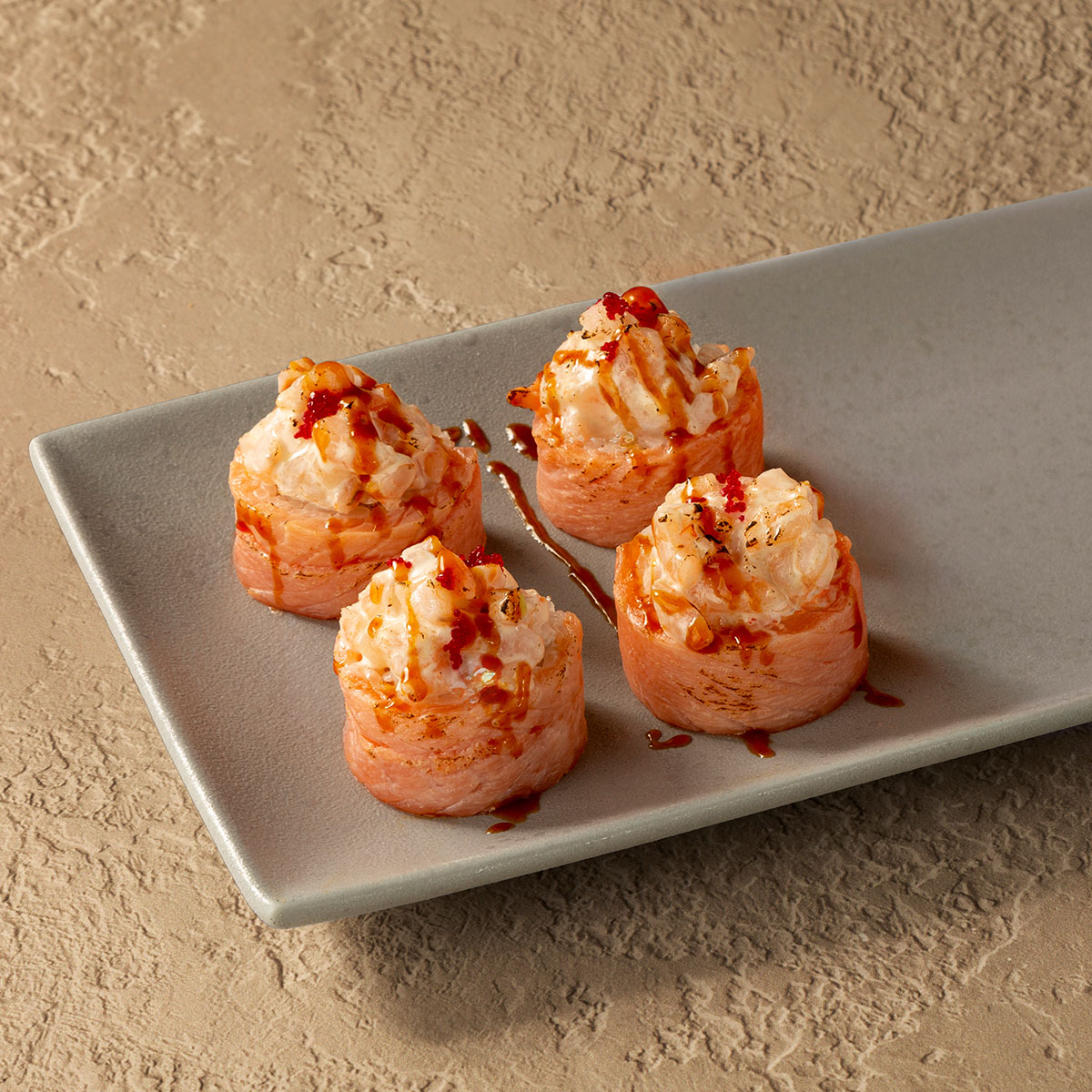 Росадо 2.0 с лососем и креветками  (1/2 порции)