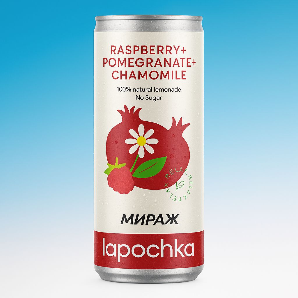 Лапочка Малина-Гранат-Ромашка