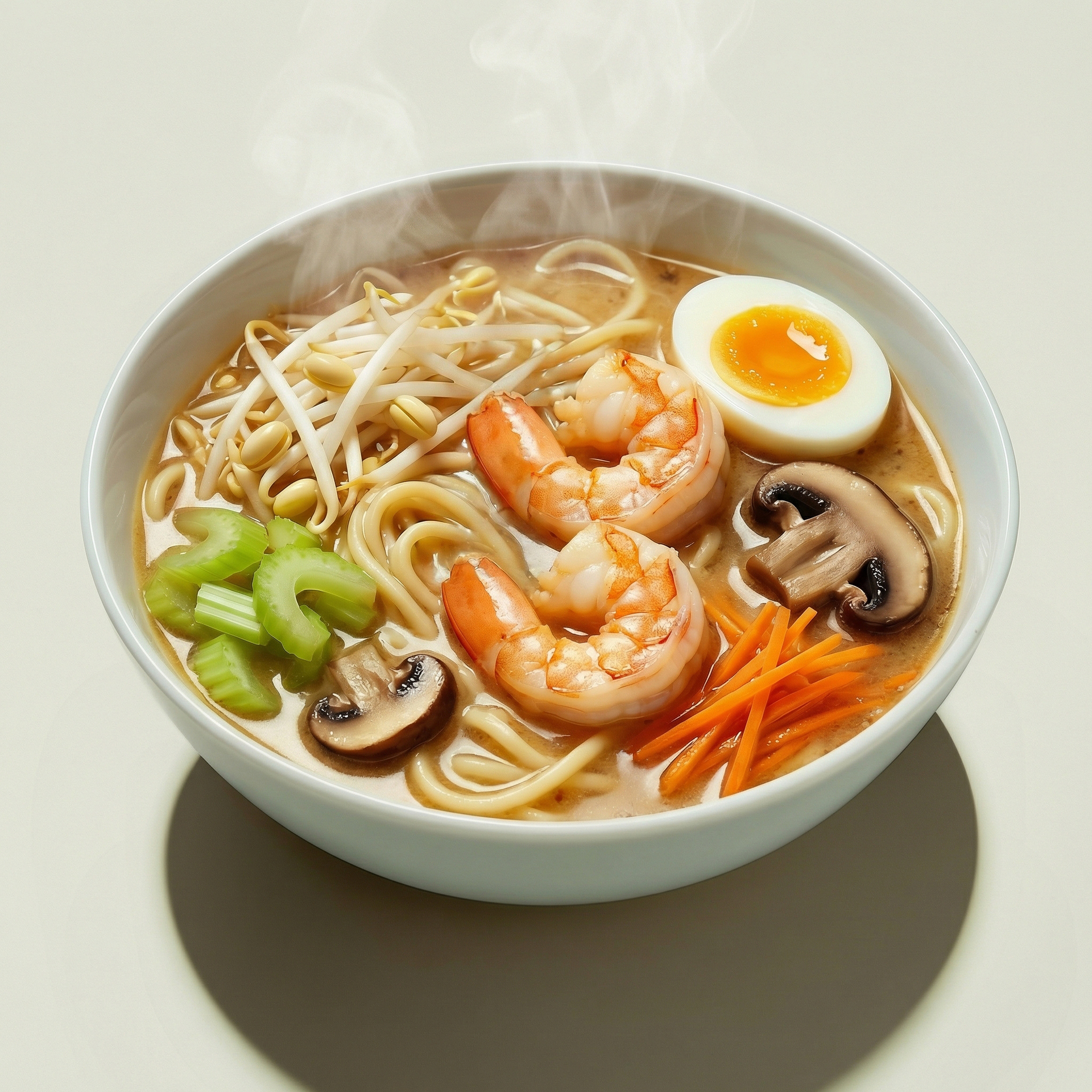 Рамен креветки мисо