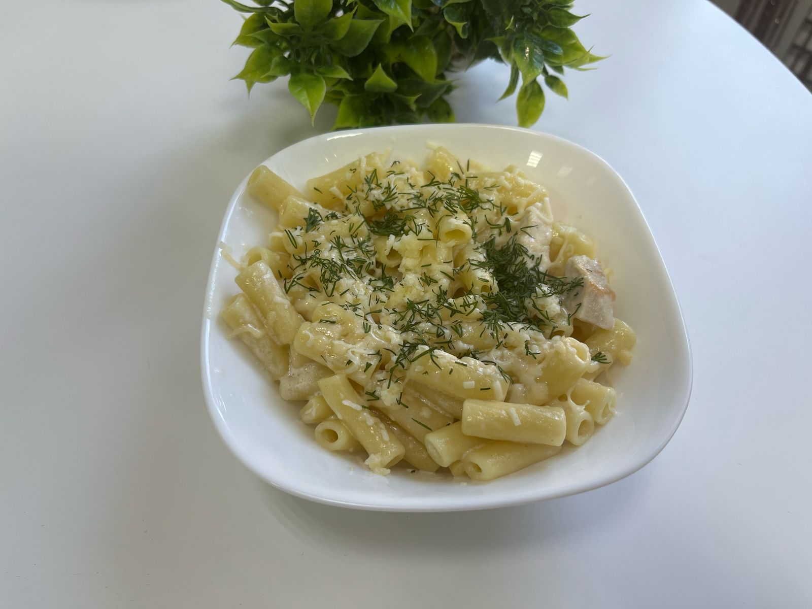 ПАСТА С БЕКОНОМ И ГРИБАМИ