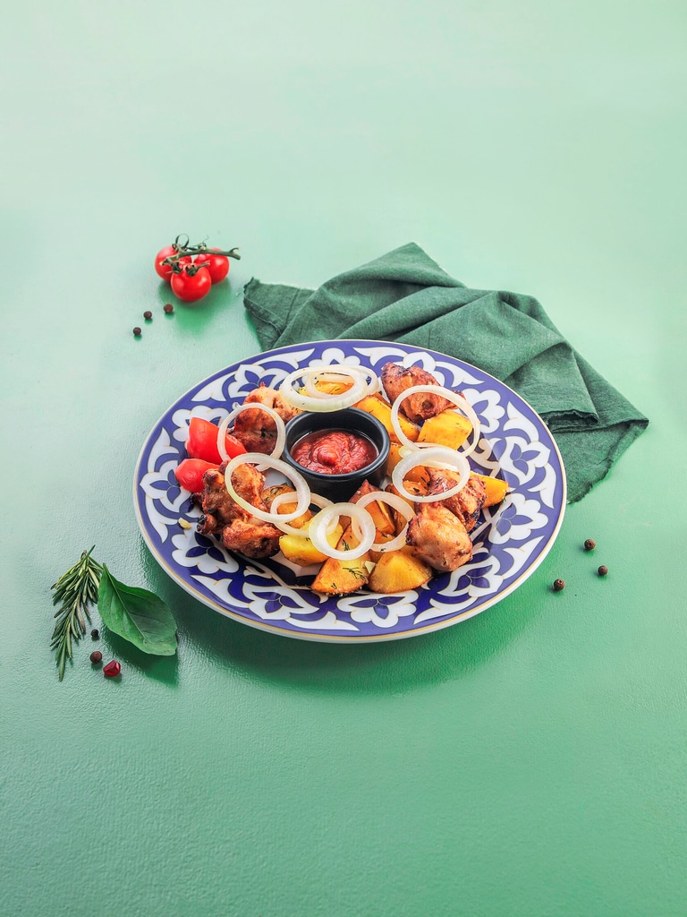 Оджахури из куриного бедра и картофеля