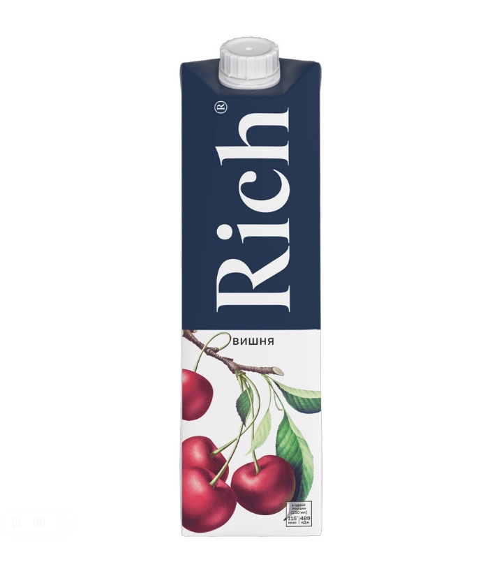 Сок Rich вишневый 1л